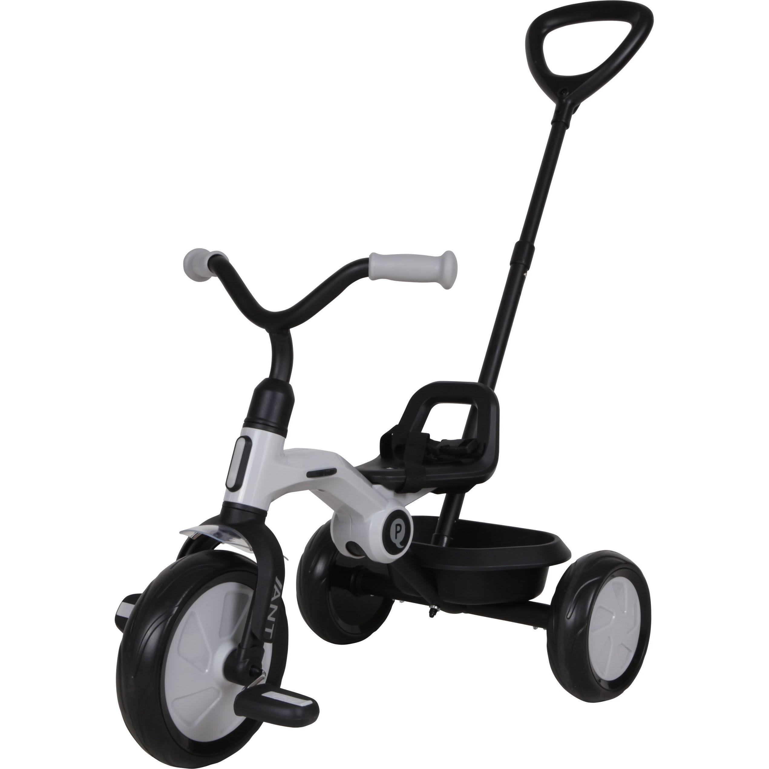 Велосипед трехколесный QPLAY Ant+ с родительской ручкой складной серый (T190-2Ant+LightGrey) фото 1