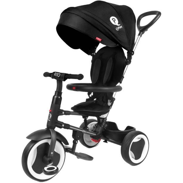 Велосипед трехколесный QPLAY Rito EVA складной черный (S380-7Black) фото 1