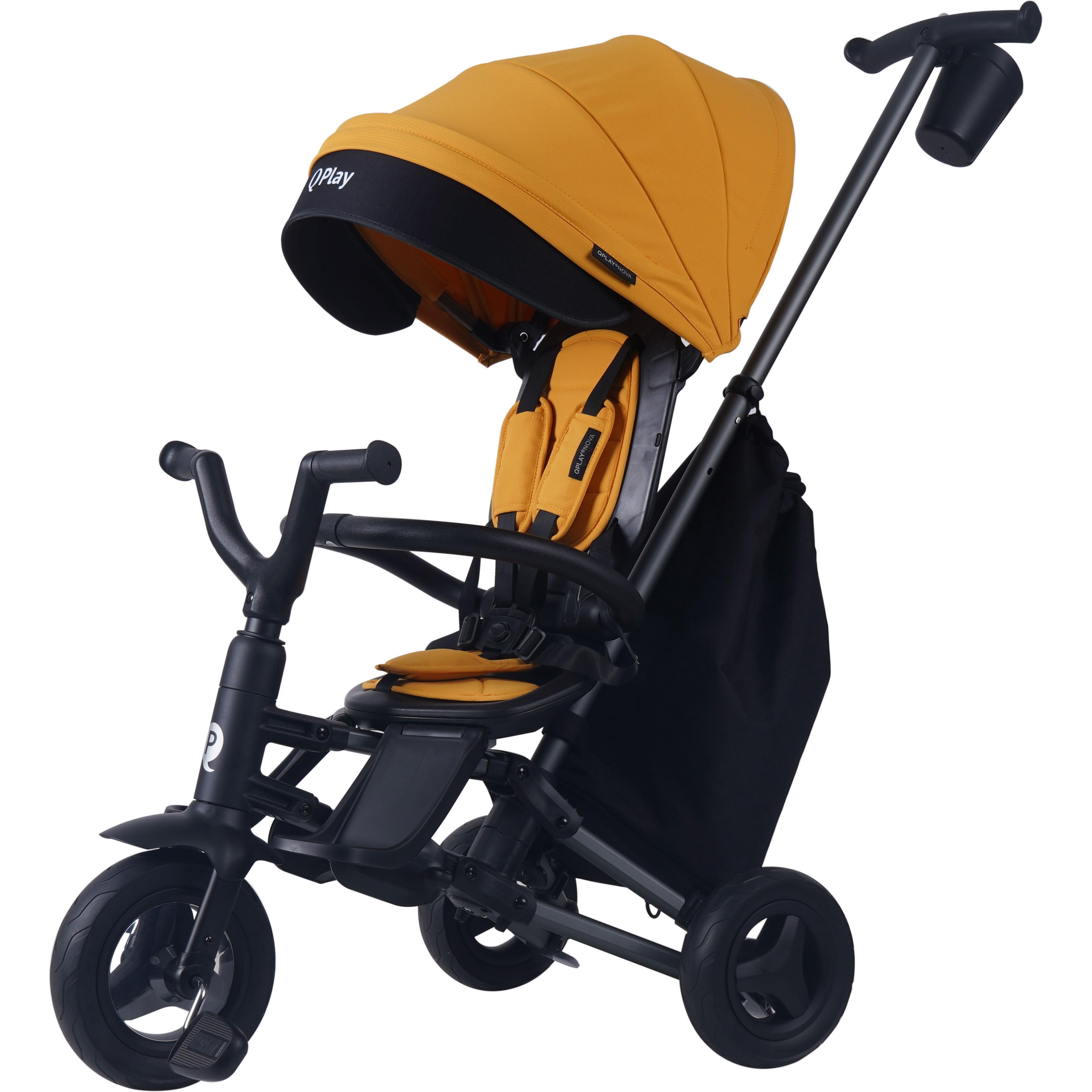 Велосипед складной трехколесный детский Nova+ Rubber Desert Yellow (S700-13Nova+DesertYellow) фото 1