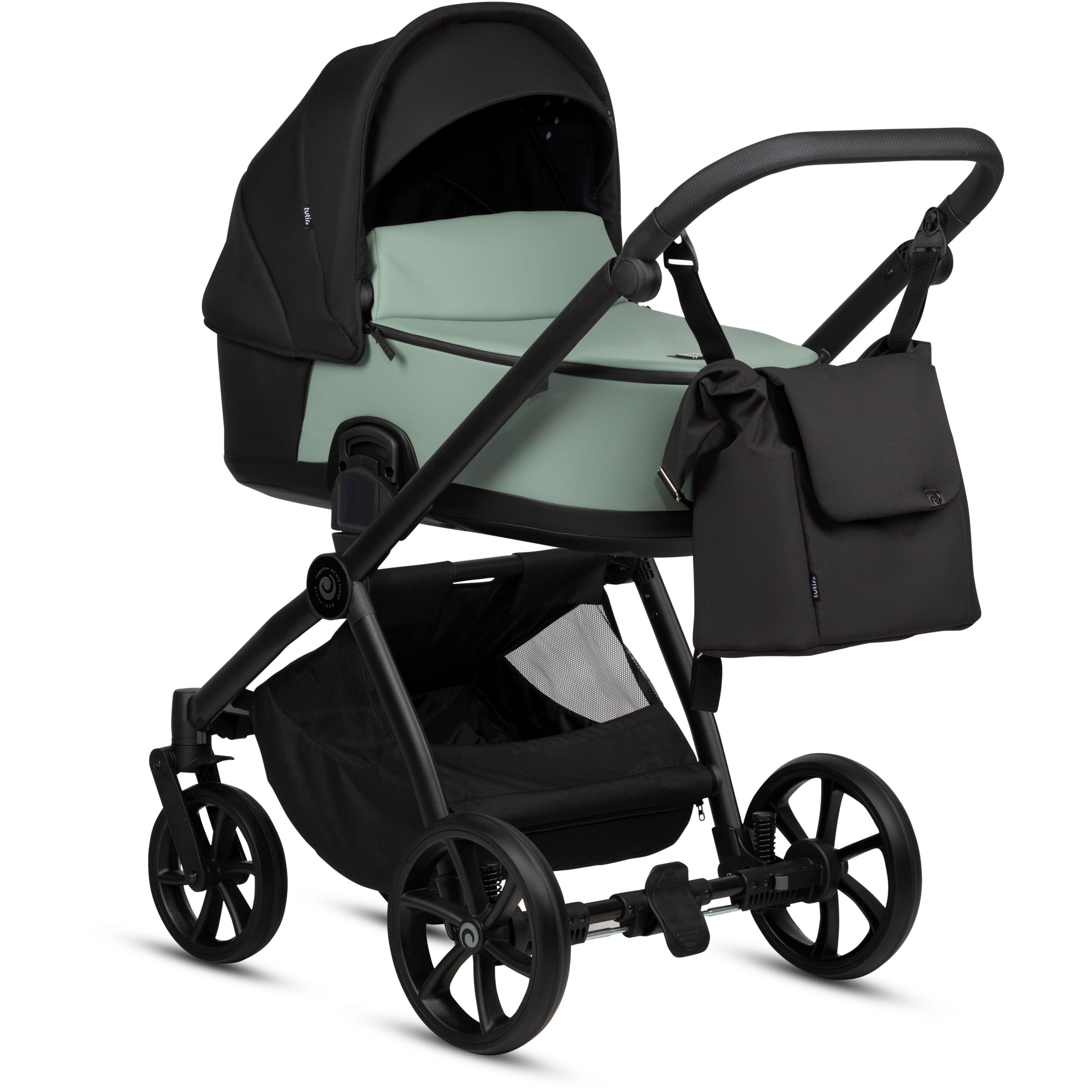 Коляска універсальна Tutis Mio3 plus Leather Sage (1502039)фото1