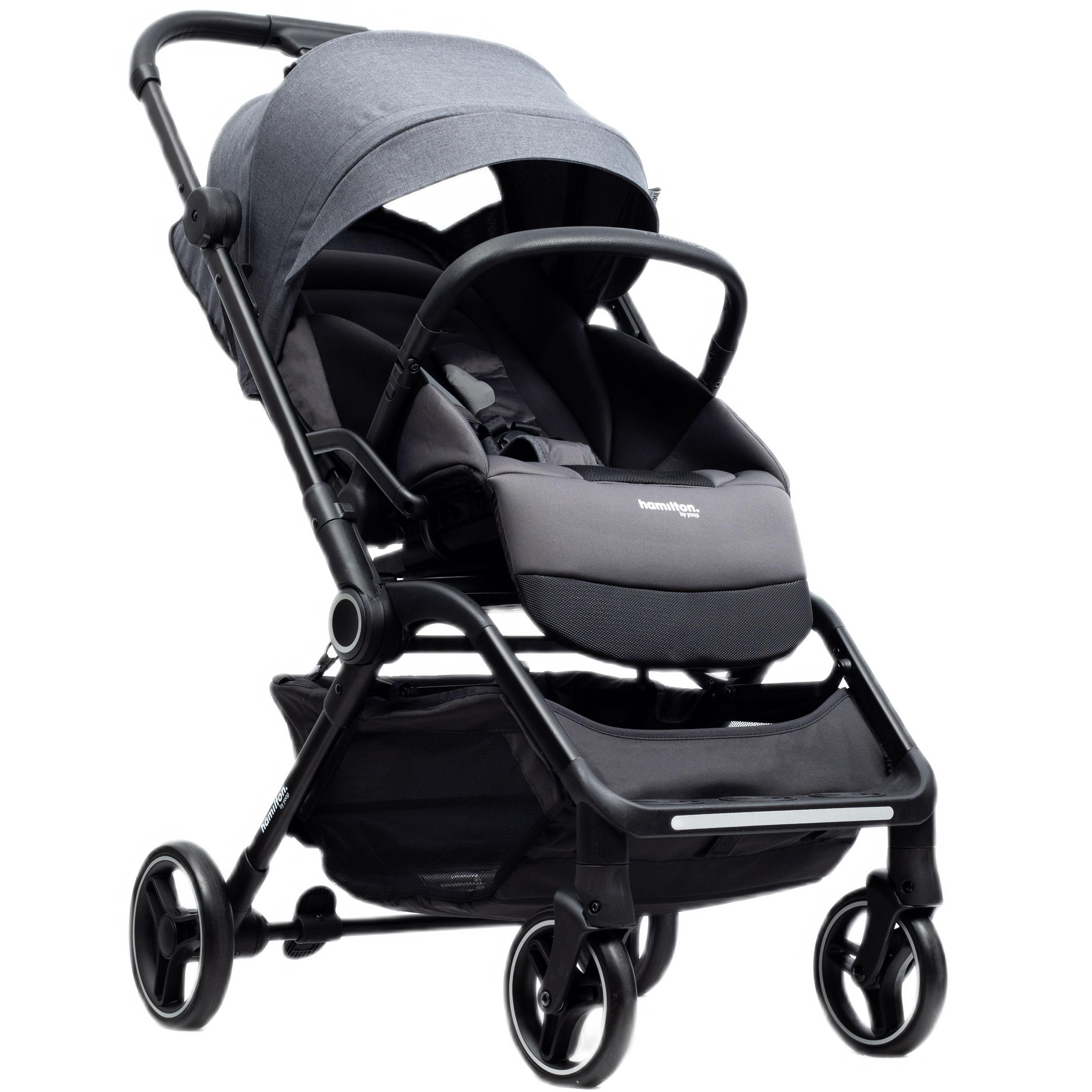 Коляска прогулянкова Hamilton by Yoop T1 Dark Grey (65573)фото1