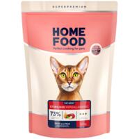 Сухий корм для дорослих стерилізованих котів HOME FOOD Качка та груша беззерновий гіпоалергенний 1,6кг