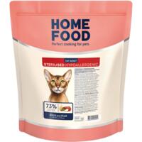 Сухий корм для дорослих стерилізованих котів HOME FOOD Качка та груша беззерновий гіпоалергенний 200г
