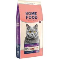 Сухий корм для дорослих котів британських та шотландських порід HOME FOOD Індичка та качка 10кг