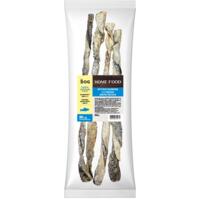 Ласощі для собак HOME FOOD кручені палички із сушеної шкіри лосося 80г