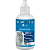 Фитомин для кошек HOME FOOD масло лосось для здоровья кожи и блеска шерсти 100мл