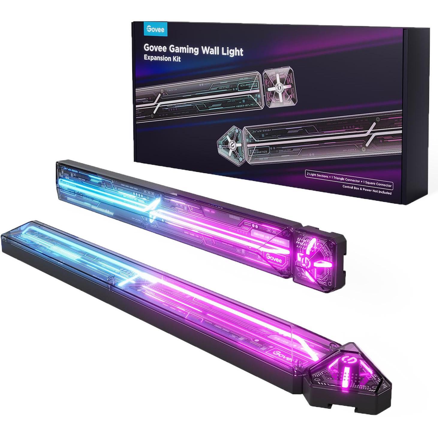 Набор настенных светильников Govee H1063 Gaming Wall Light, RGBIC, WI-FI/Bluetooth, (H10630A5) фото 
