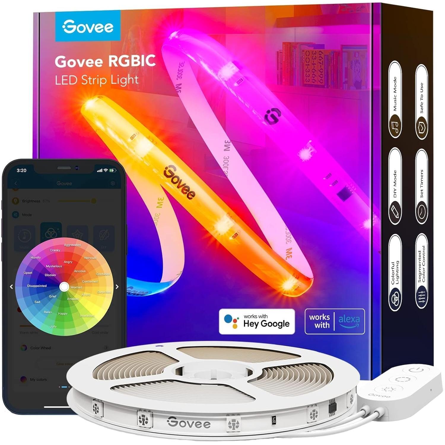Лента светодиодная умная Govee H612C Strip Light S With Protective Coating, 10м, білий (H612CCD1) фото 1