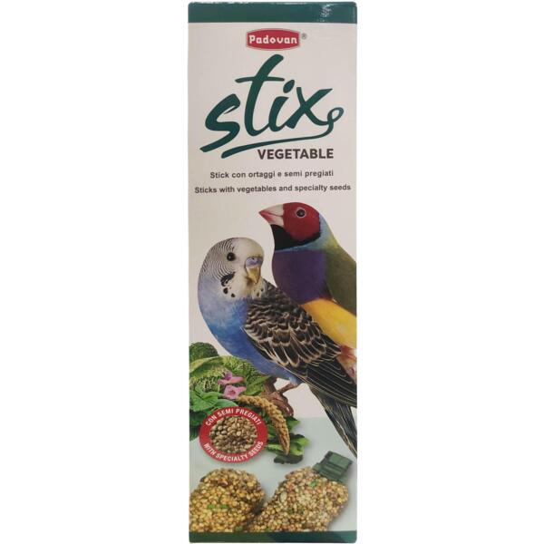 

Лакомство для волнистых попугаев Padovan Stix vegetable cocorite 80г (PP00346)