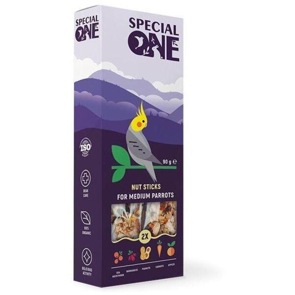 

Лакомство для средних попугаев Special One Палочки Ореховые 90г