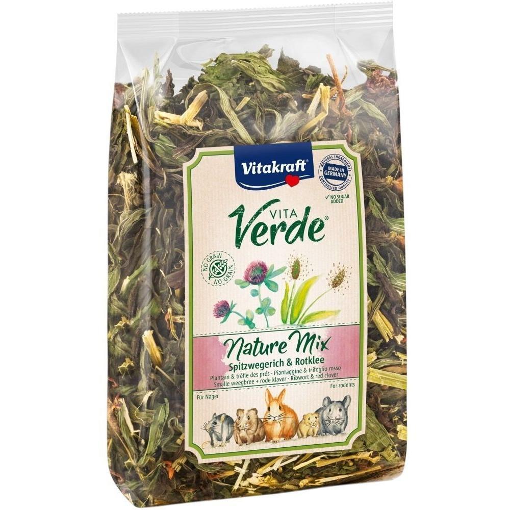 Корм для декоративных грызунов Vitakraft Vita Verde Nature Mix с подорожником и клевером 70 г фото 1