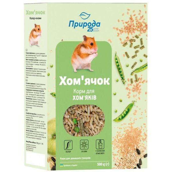 

Корм для хомяков Природа Колор + энзим 500г