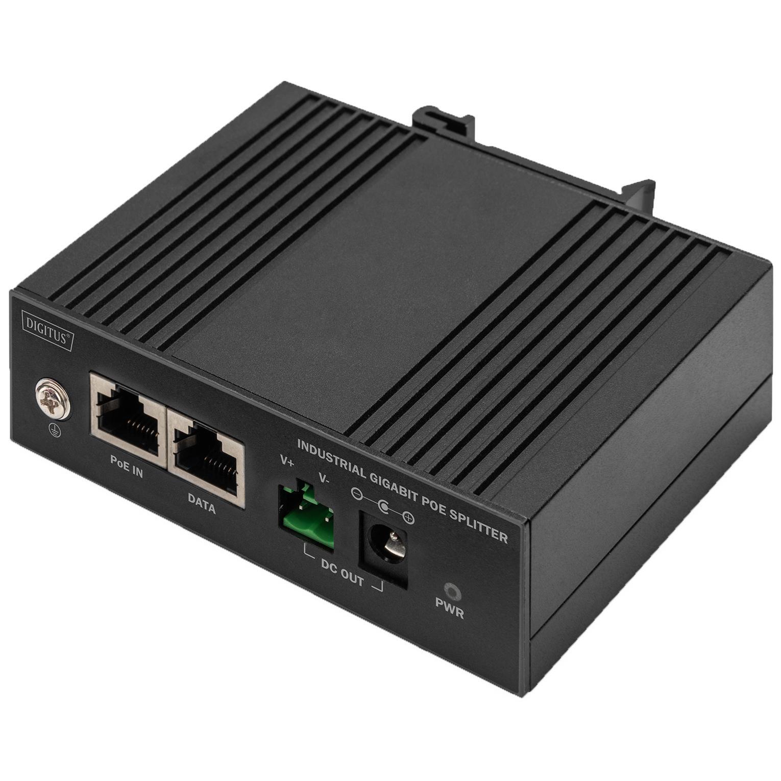 Разветвитель DIGITUS Gigabit Ethernet PoE splitter Industrial 60W (DN-651140) фото 1