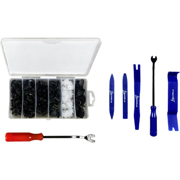 

Комплект Poputchik инструменты для снятия обшивки + автомобильные клипсы 100шт (24-144/CG100)