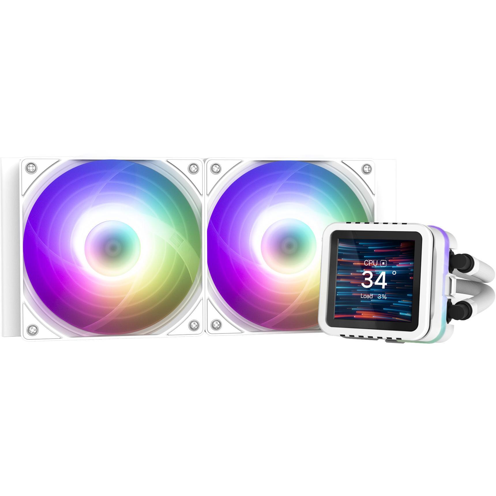 Система рідинного охолодження ZALMAN Alpha 2DS A24 ARGB White (ALPHA2DSA24WHITE)фото1