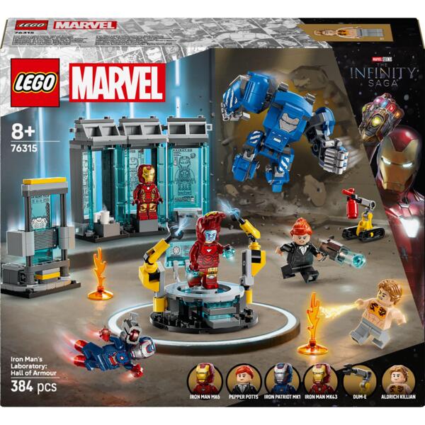 

LEGO 76315 Super Heroes Лаборатория Железного Человека: зал брони