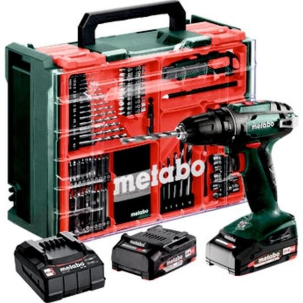 

Шуруповерт-дрель аккумуляторная Metabo BS 18 Set (602207710)