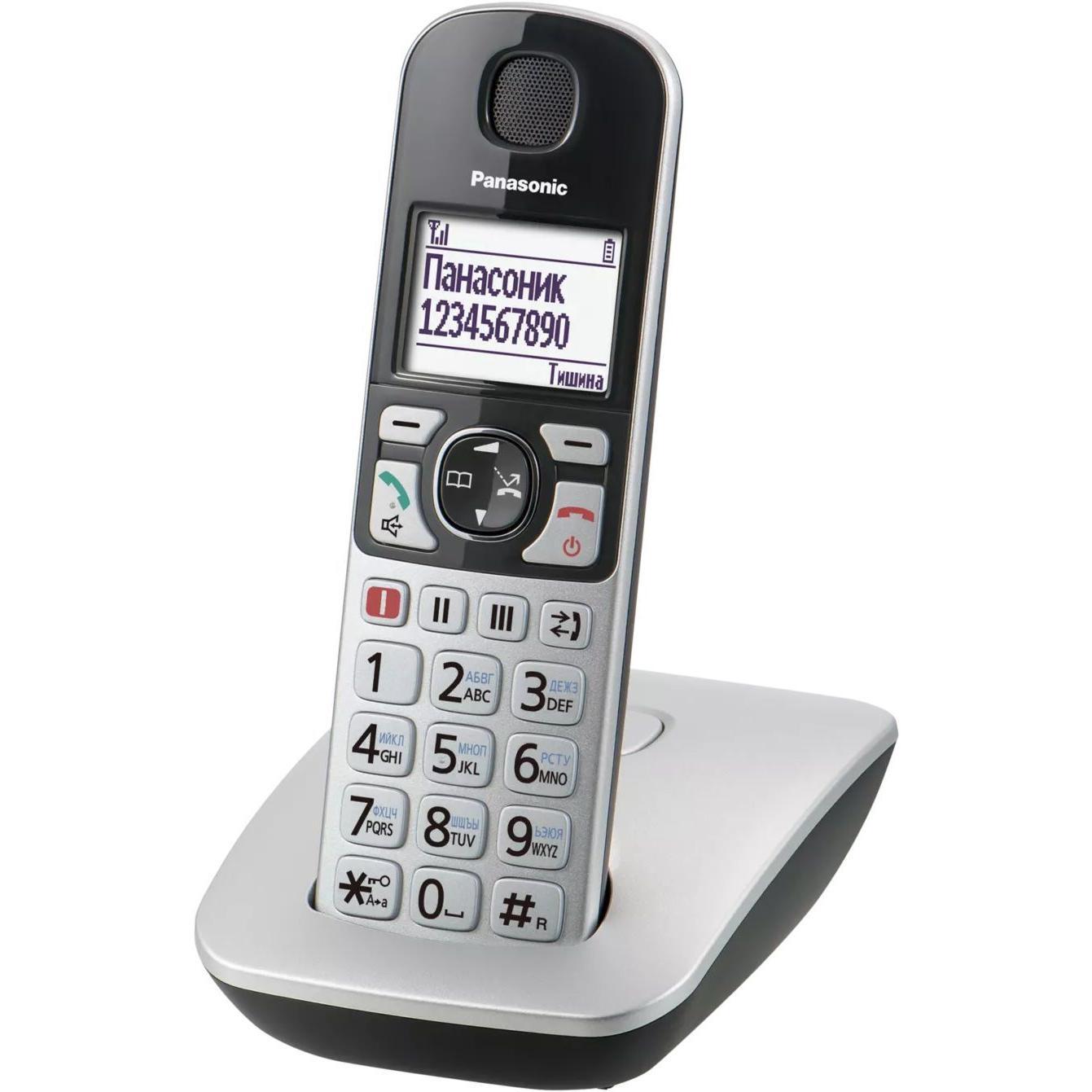 Радіотелефон DECT Panasonic KX-TGE510RUS Silverфото