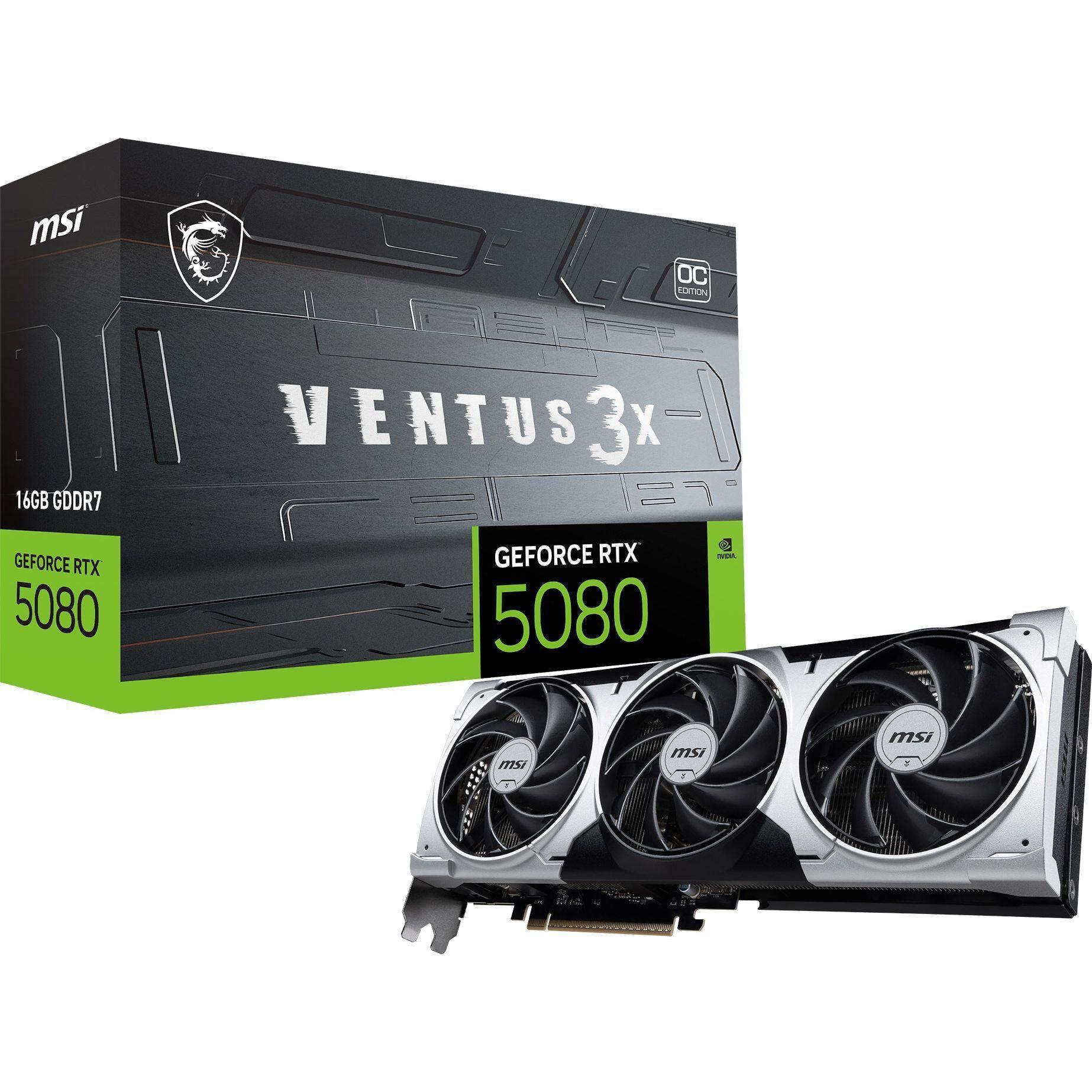 Видеокарта MSI GeForce RTX 5080 16G VENTUS 3X OC PLUS (912-V531-001) фото 1