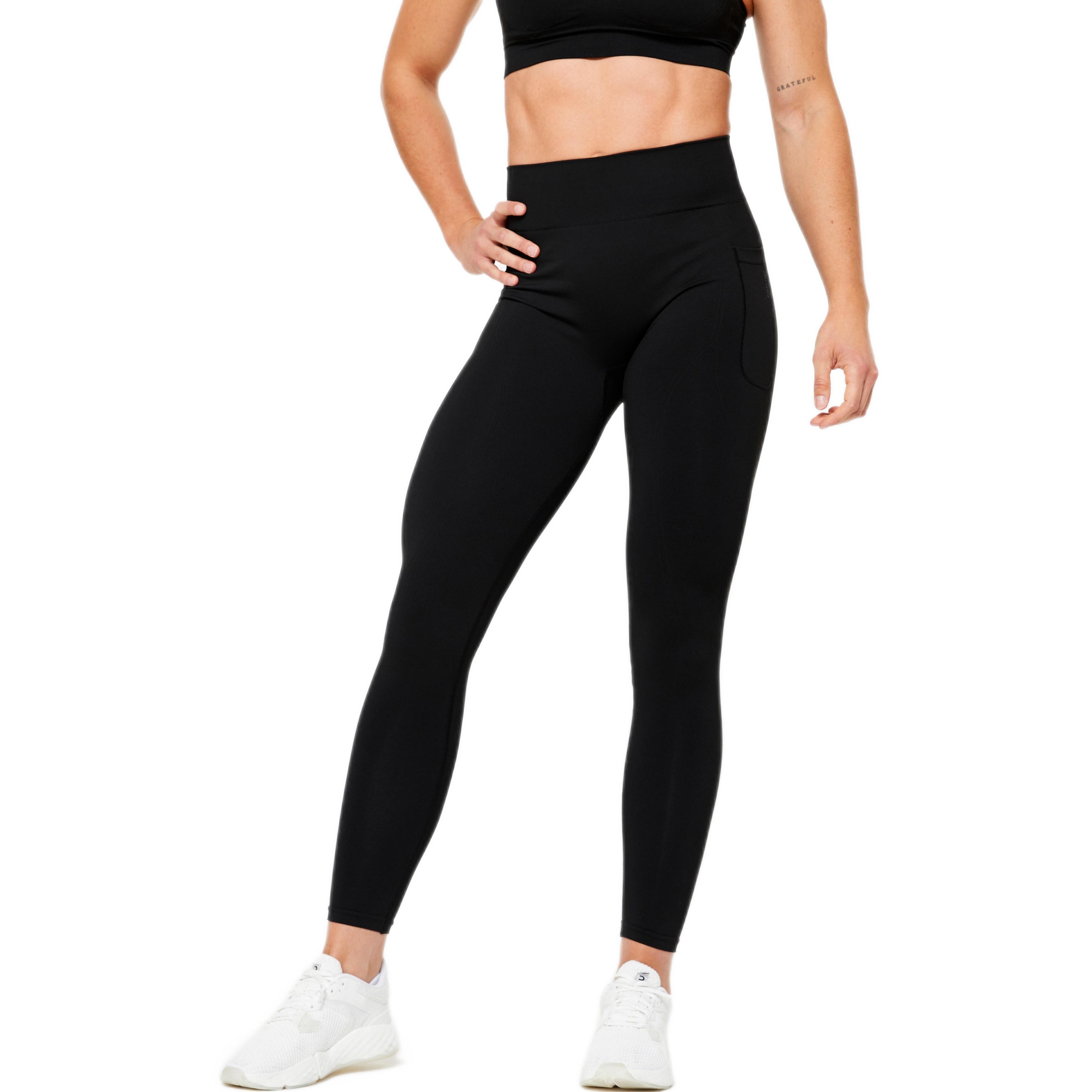 Леггинсы женские Domyos FTI 900 8818108 XS черные фото 1