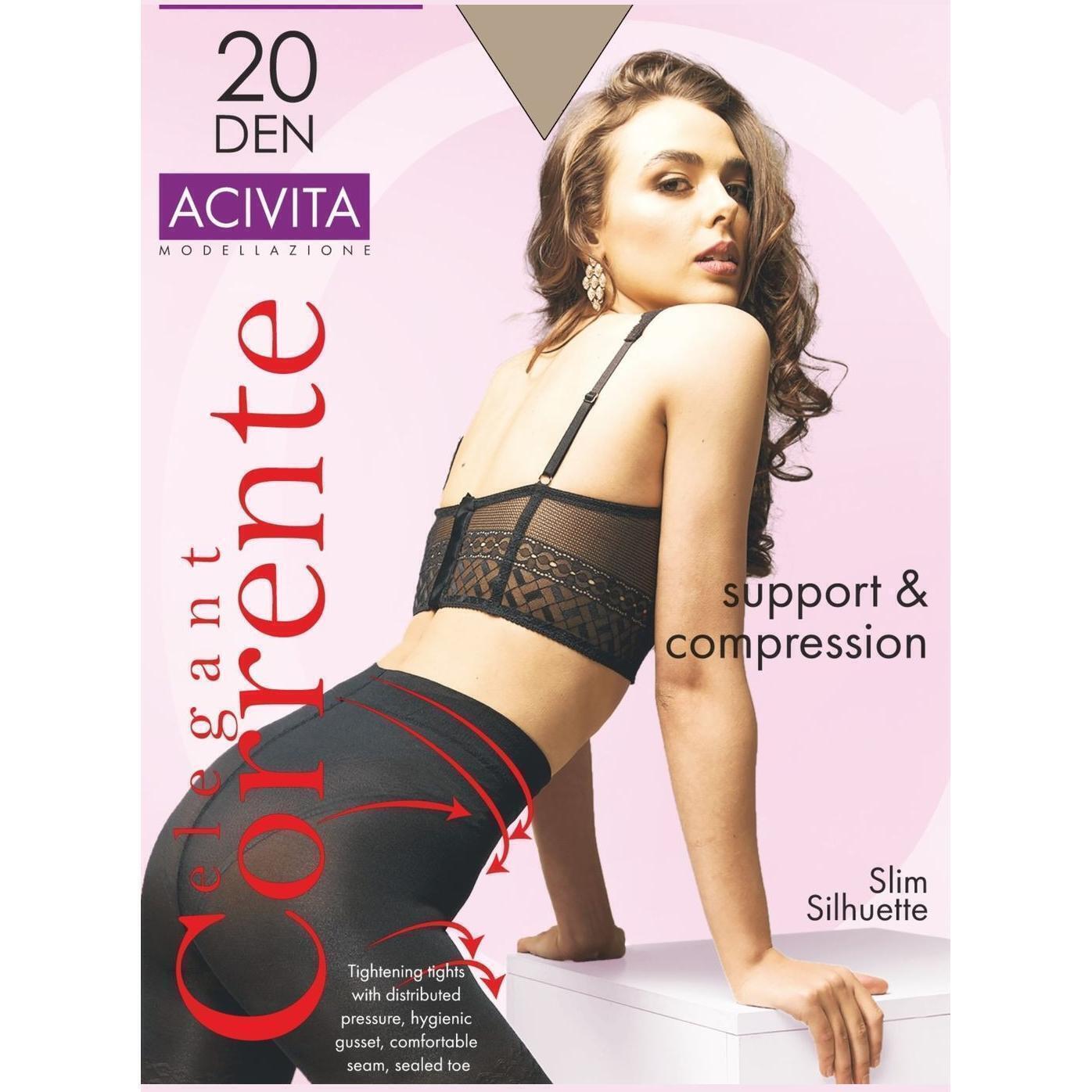 Колготы женские Corrente Acivita 20 Den 4 р бежевые фото 1