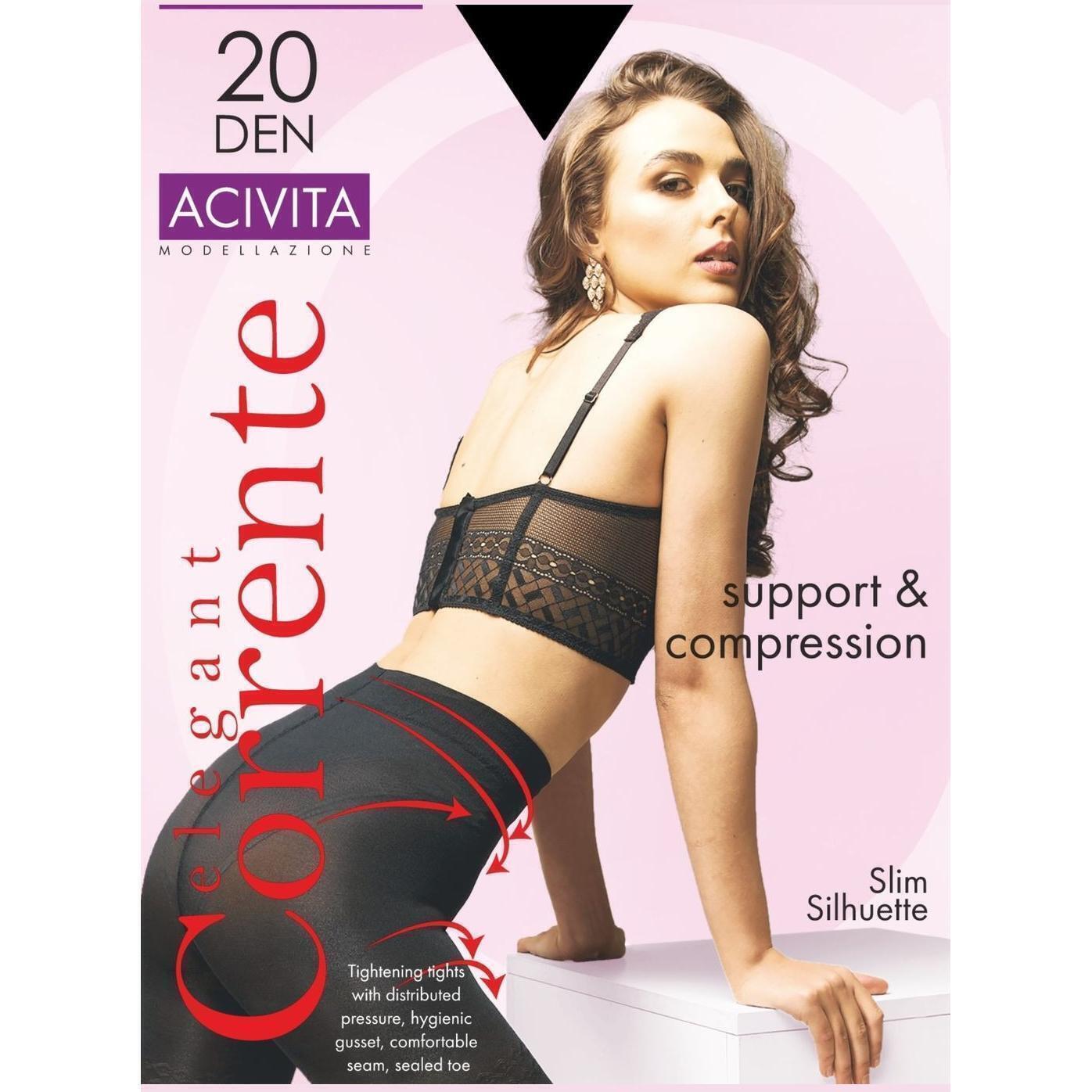 Колготы женские Corrente Acivita 20 Den 3 р черные фото 1