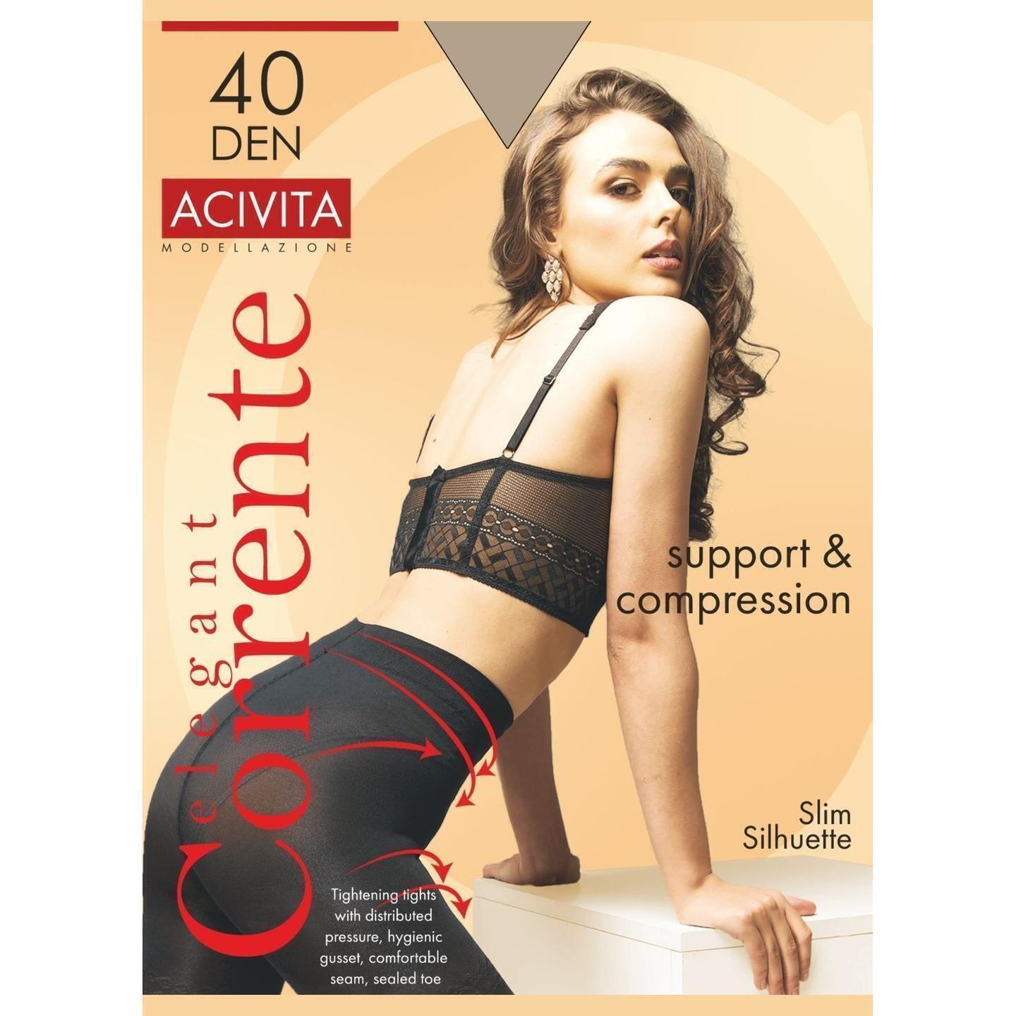 Колготы женские Corrente Acivita 40 Den 4 р бежевые фото