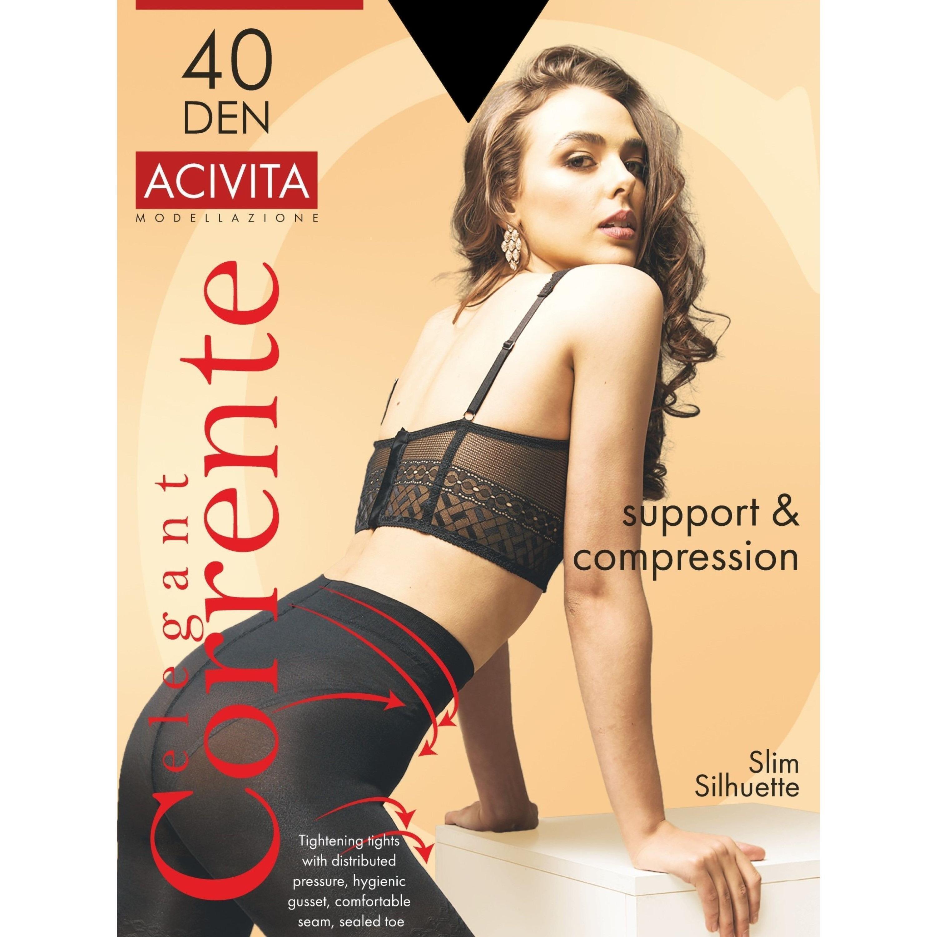 Колготы женские Corrente Acivita 40 Den 3 р черные фото 1