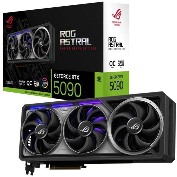 Видеокарта ASUS GeForce RTX 5090 32GB GDDR7 OC ROG-ASTRAL (90YV0LW0-M0NA00)
