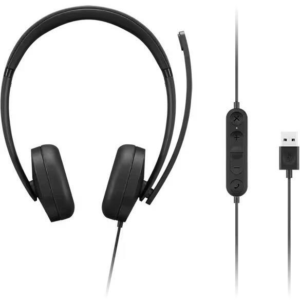 

Гарнитура Lenovo USB-A Wired Stereo Headset Gen 2 (4XD1P83425)