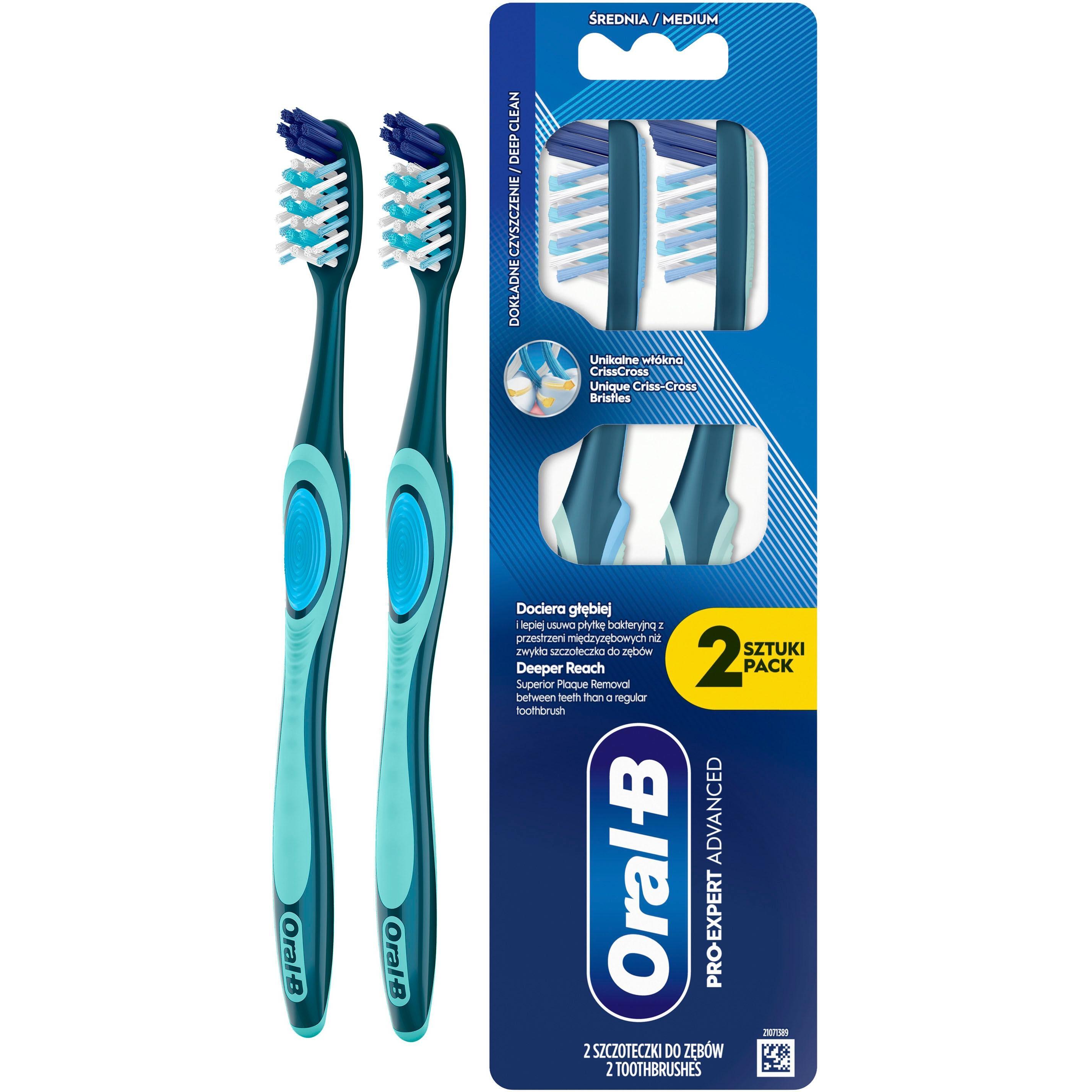 Зубная щетка ORAL-B Pro Expert Всё в одном 40 cредняя 2шт фото 1