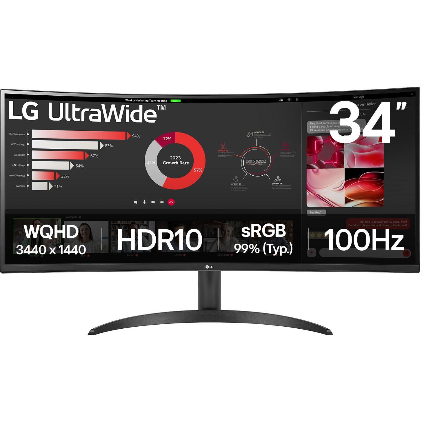 Монітор 34" LG 34WR50QK-B (34WR50QK-B)фото