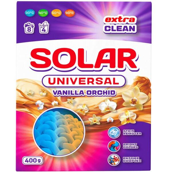 Стиральный порошок Solar Universal Vanilla Orchid для ручной и автоматической стирки 400 г