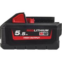 Аккумулятор Milwaukee Redlithium M18 High Output 18В, 5.5Ач (4932464712)