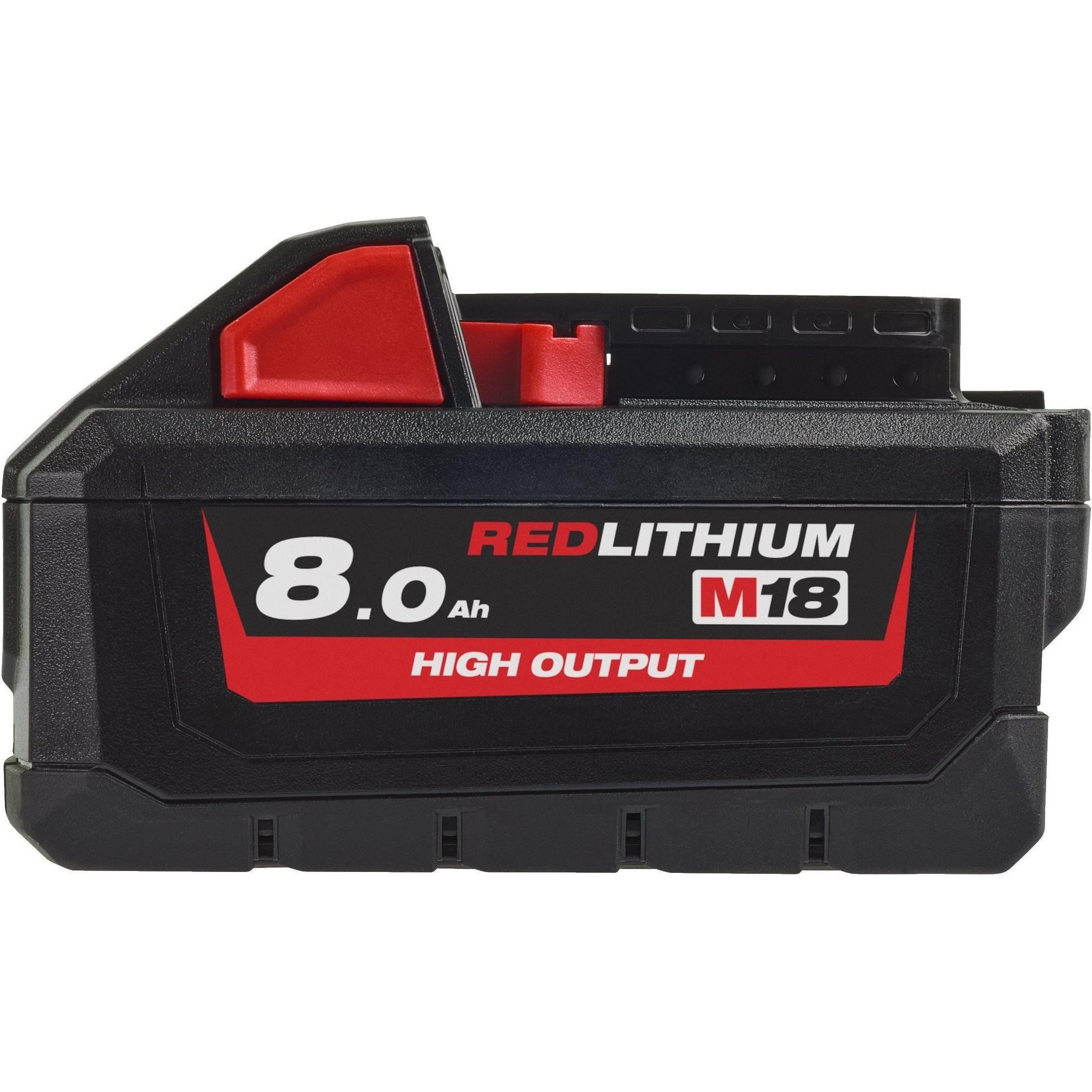 Аккумулятор Milwaukee Redlithium M18 High Output 18В, 8Ач (4932471070) фото 1