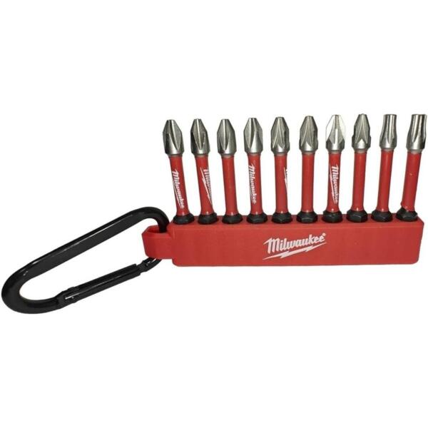 Набор бит Milwaukee Shockwave Carabiner2, 10шт (4932492939)