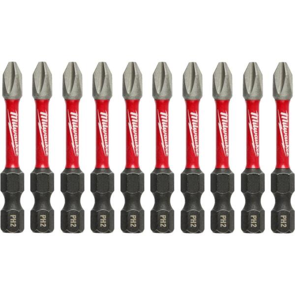Набор бит Milwaukee Shockwave PH2х50мм, 10шт (4932430855)