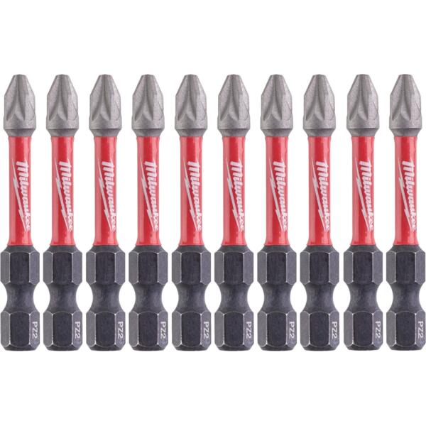 

Набор бит Milwaukee Shockwave PZ2х50мм, 10шт (4932430866)