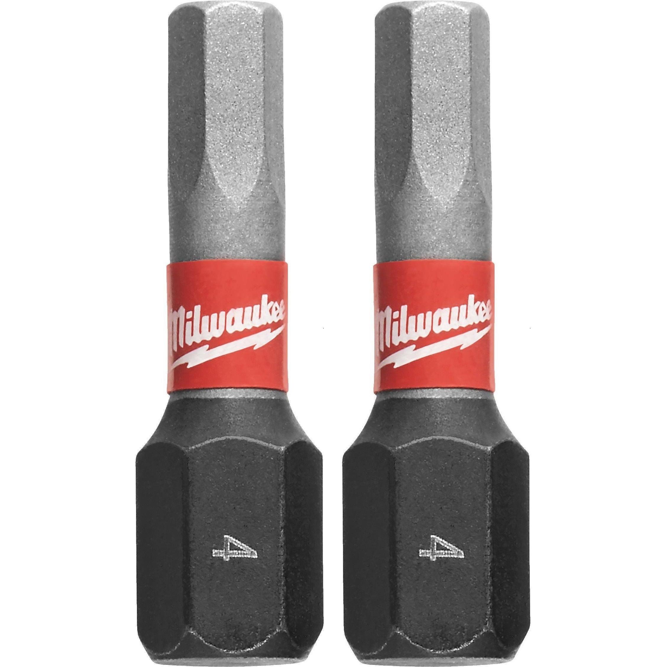 Набор бит Milwaukee Shockwave Hex4х25мм, 2шт (4932430895) фото 1