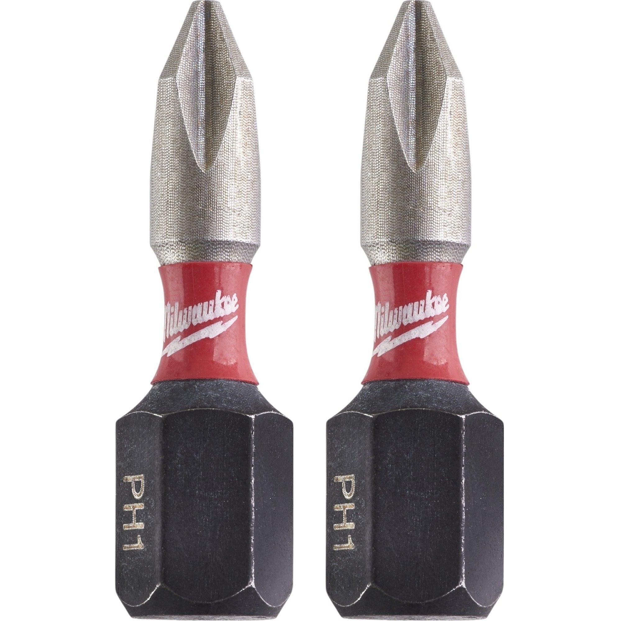 Набір біт Milwaukee Shockwave PH1х25мм, 2шт (4932430850)фото1