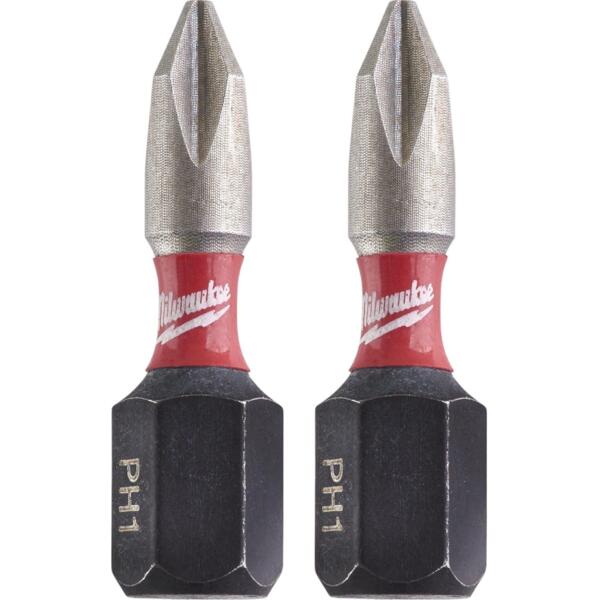 

Набор бит Milwaukee Shockwave PH1х25мм, 2шт (4932430850)
