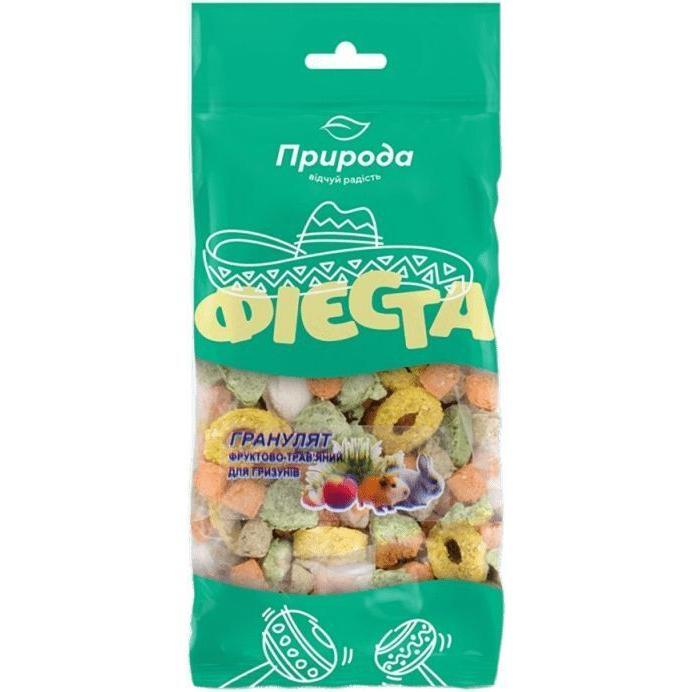 Лакомство для грызунов Природа Фиеста Гранулят фруктово-травяной 100г фото 1