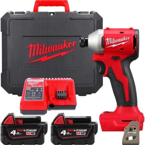 

Винтоверт ударный аккумуляторный Milwaukee M18 BLIDRC-402C 18В АКБ 2х4Ач (4933492840)