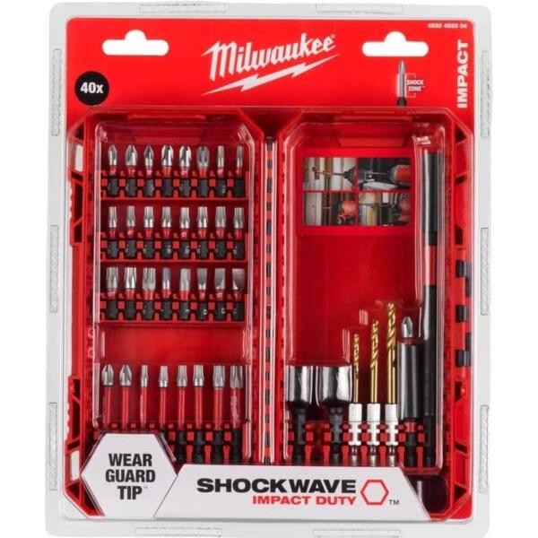 

Набор бит и сверл Milwaukee Shockwave, 40шт (4932492004)