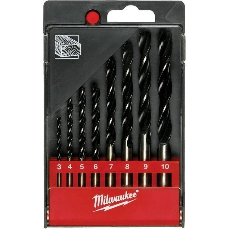 Набор сверл по дереву Milwaukee, 4-10мм, 8шт (4932352466) фото 1