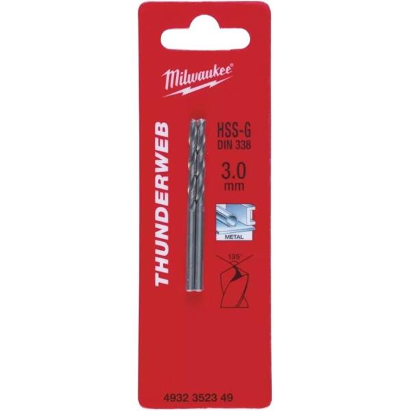 

Набор сверл по металлу Milwaukee Thunderweb HSS-G, 3х33х61мм, 2шт (4932352349)