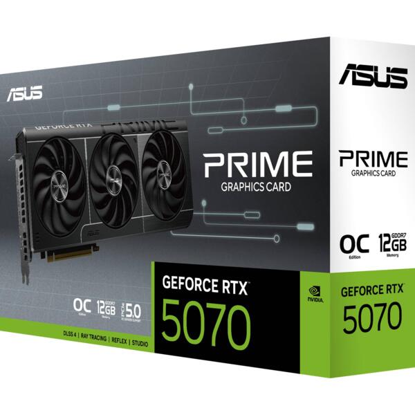 Видеокарта ASUS GeForce RTX 5070 12GB GDDR7 OC PRIME (90YV0M10-M0NA00)