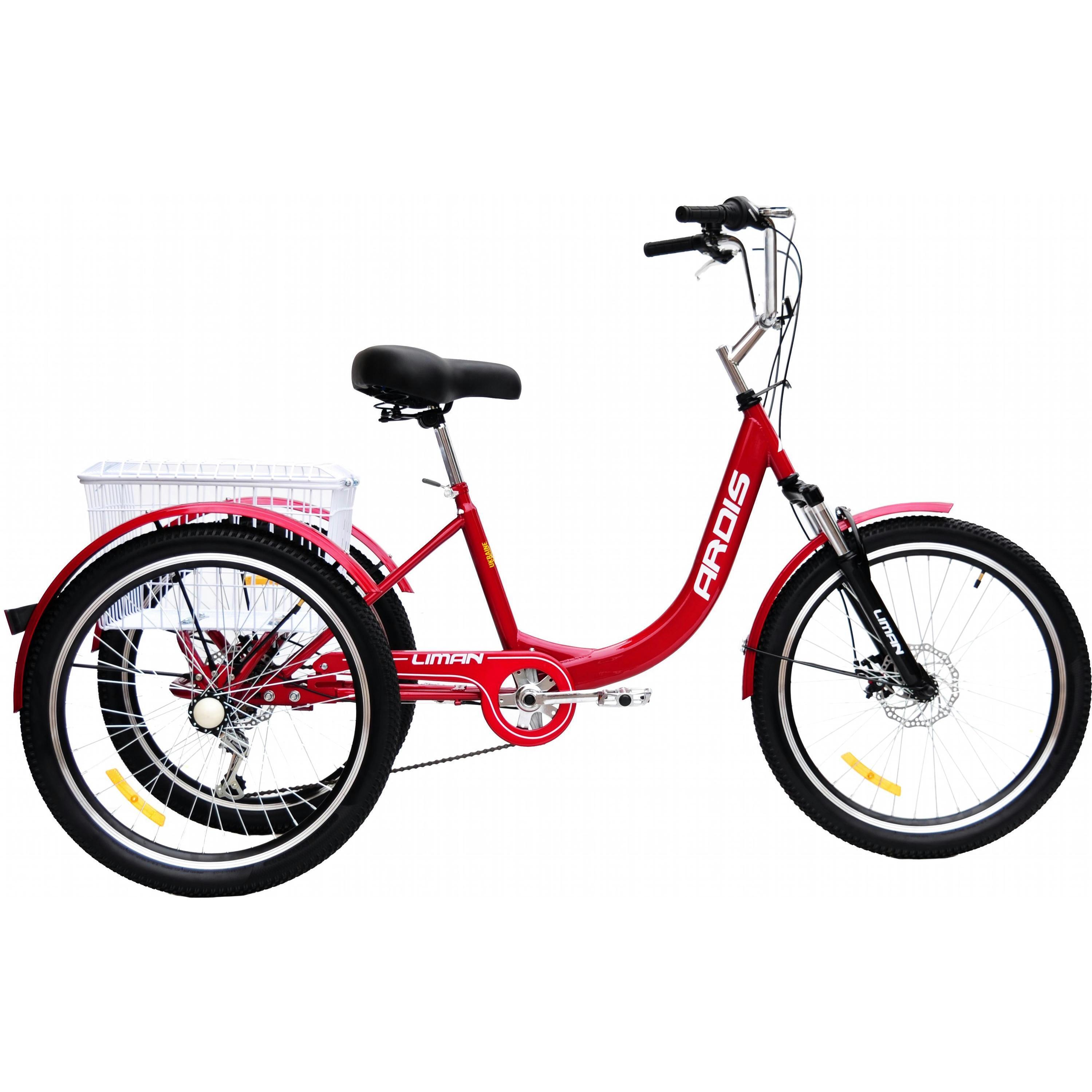 Велосипед Ardis 24 CТВ СТ Liman 3-х колісний червоний (4011-2)фото1