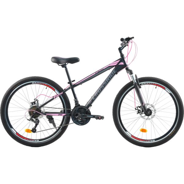 

Велосипед Crossride Faith 26" 15" 2021 черно-фиолетовый (0232-Ф-15)