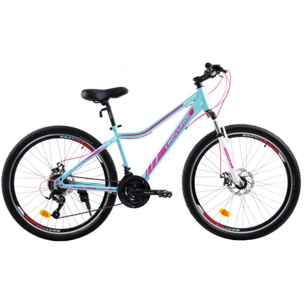 

Велосипед Crossride Molly lady 26" 13" 2021 бирюзовый (02251-Б-13)